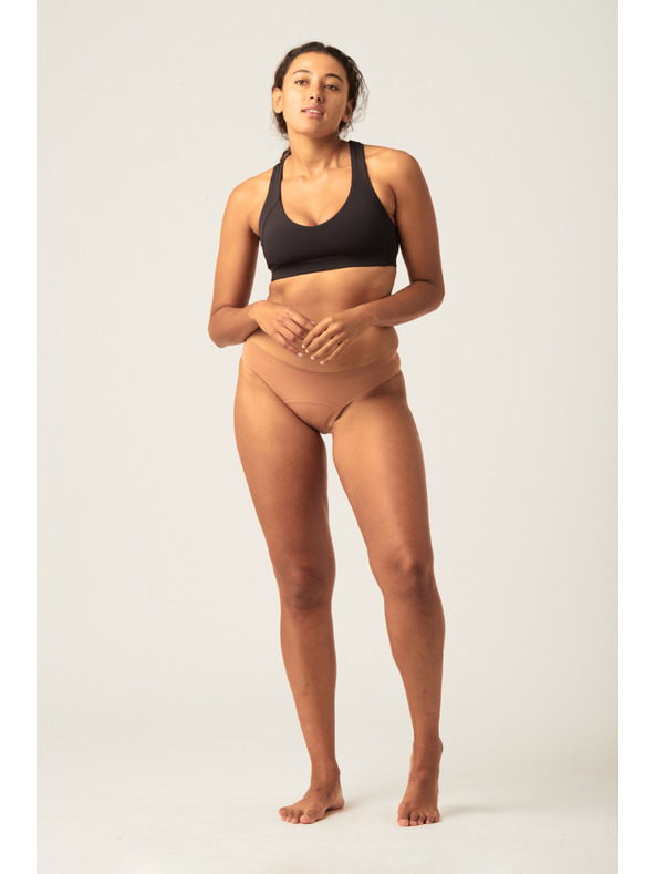 Modibodi Menštruačné nohavičky Modibodi Seamfree Bikini Moderate-Heavy Cinnamon
