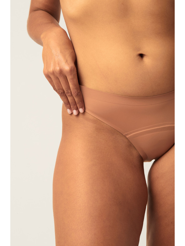 Modibodi Menštruačné nohavičky Modibodi Seamfree Bikini Moderate-Heavy Cinnamon