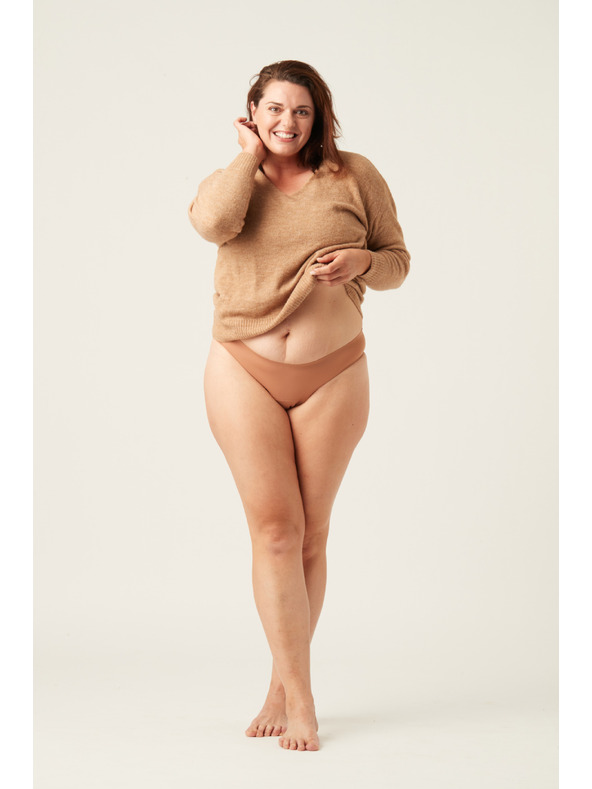 Modibodi Menštruačné nohavičky Modibodi Seamfree Bikini Moderate-Heavy Cinnamon