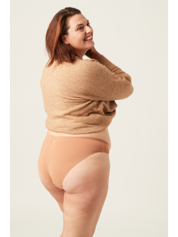 Modibodi Menštruačné nohavičky Modibodi Seamfree Bikini Moderate-Heavy Cinnamon