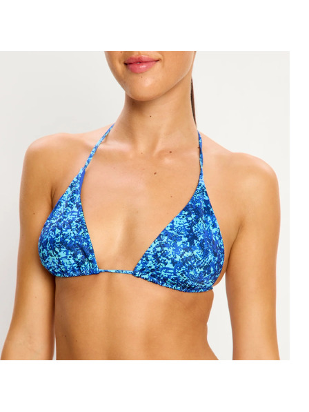 Modibodi Plavky Modibodi Tidal Triangle Bikini Top Python Blue horná časť