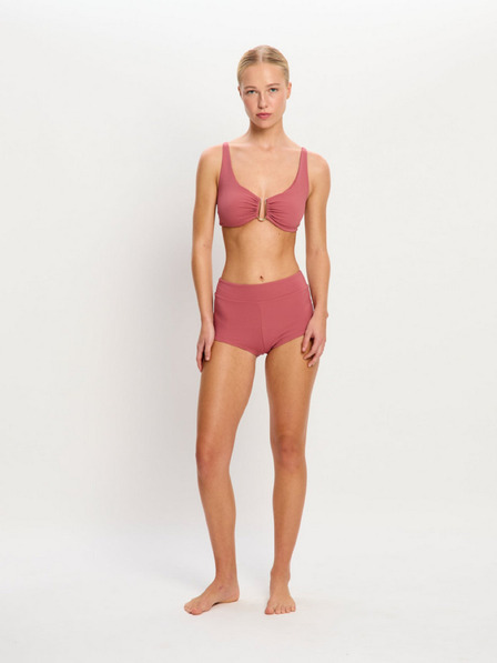 Modibodi Plavky Modibodi Molokai Plunge Tie Back Top Mauve horná časť
