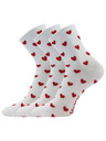 VoXX Sada troch - dámske ponožky VoXX srdiečka viacfarebné