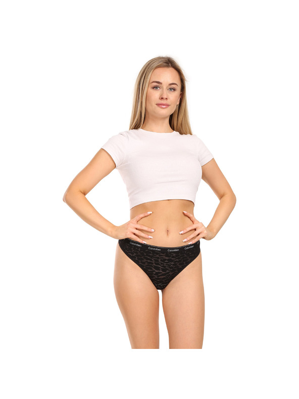 Calvin Klein Sada troch - dámske nohavičky brazílky Calvin Klein čierne