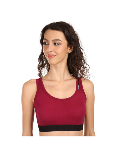 Sensor Dámska podprsenka Sensor Active merino červená