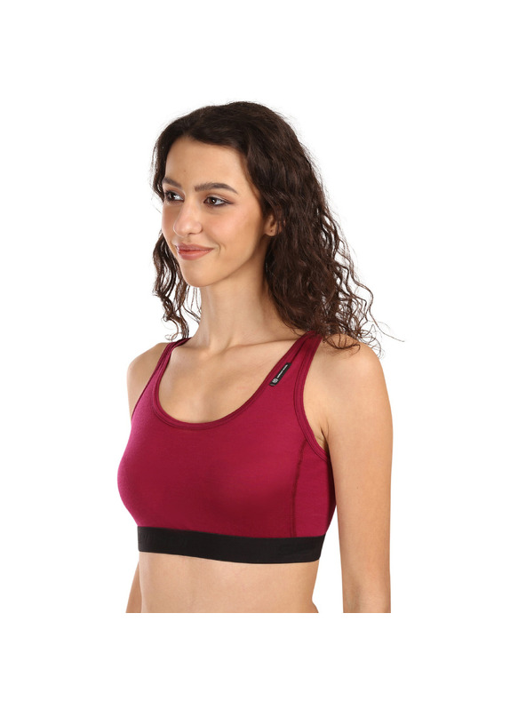 Sensor Dámska podprsenka Sensor Active merino červená