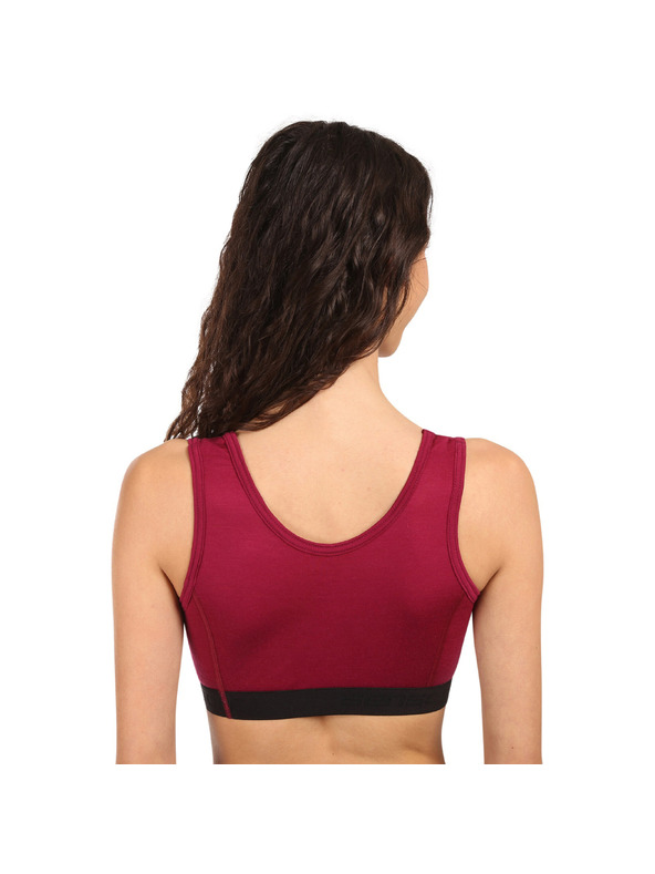 Sensor Dámska podprsenka Sensor Active merino červená