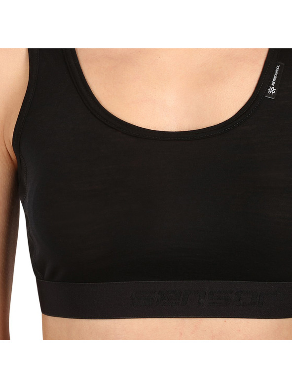 Sensor Dámska podprsenka Sensor Active merino čierna
