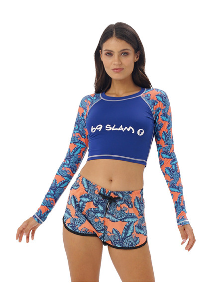 69slam Dámske šortky 69SLAM JUNGLE BLUE ELOISE