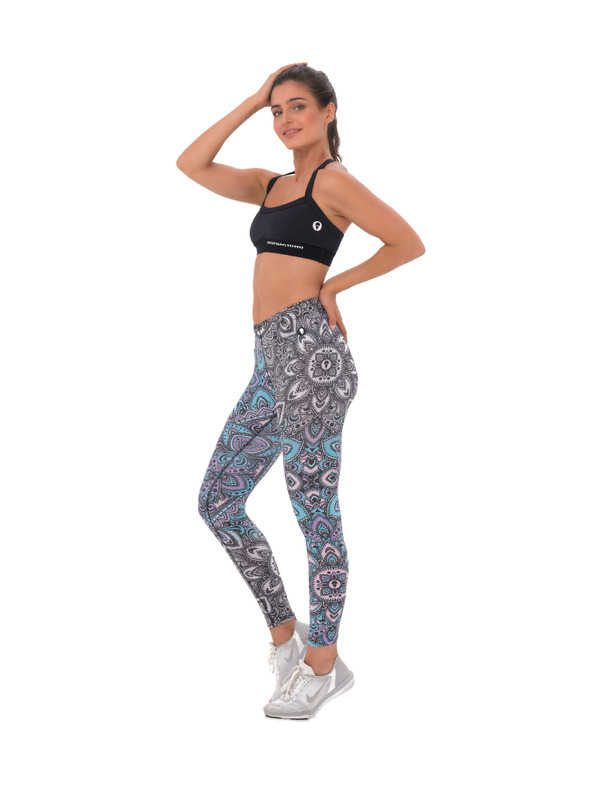 69slam Dámske legíny 69SLAM PASTEL MANDALA RUBY