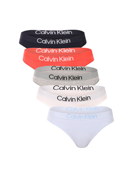 Calvin Klein Sada piatich - dámska tanga Calvin Klein viacfarebná