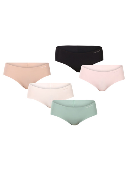 Calvin Klein Sada piatich - dámske nohavičky Calvin Klein bezšvové viacfarebné