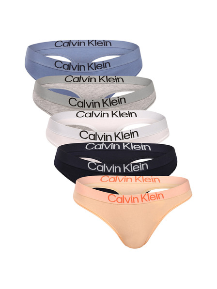 Calvin Klein Sada piatich - dámska tanga Calvin Klein viacfarebná