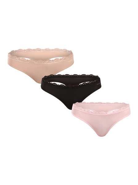 Calvin Klein Sada troch - dámske tanga Calvin Klein viacfarebné