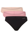 Calvin Klein Sada troch - dámske tangá Calvin Klein bezšvová viacfarebná