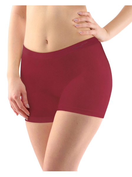 Gina Dámske boxerky Gina bezšvové bambusové červené