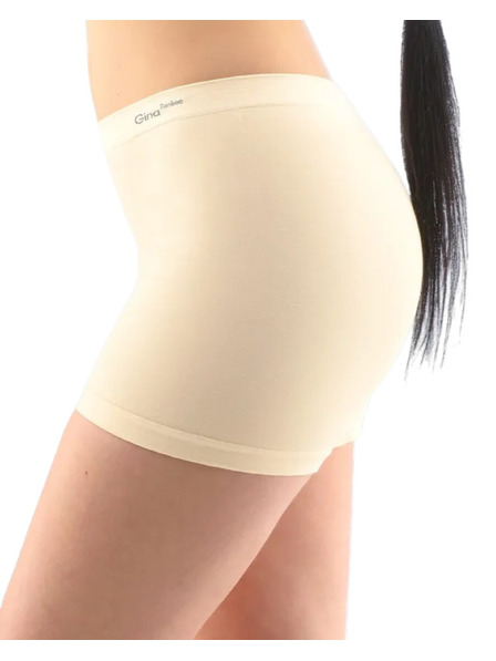 Gina Dámske boxerky Gina bezšvové bambusové béžové