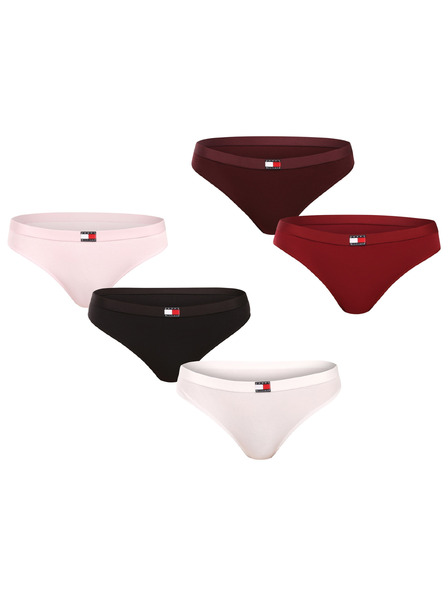 Tommy Hilfiger Sada piatich - dámska tanga Tommy Hilfiger viacfarebná