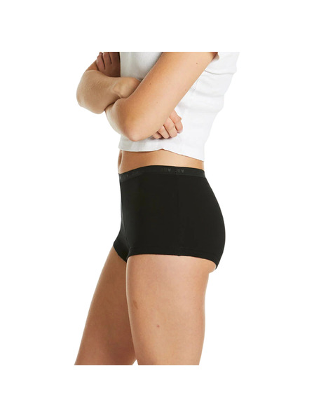Love Luna Menštruačné nohavičky pre dievčatá Love Luna Shortie Brief Black Hearts
