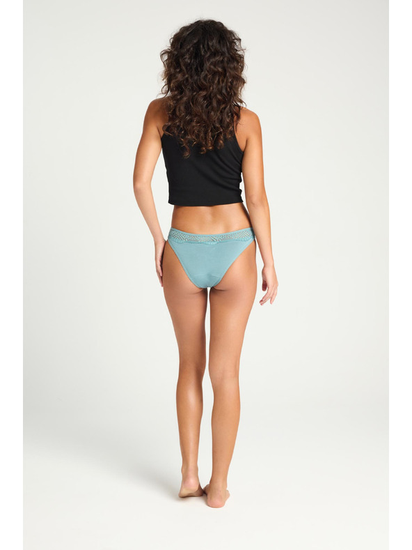 Modibodi Menštruačné nohavičky Modibodi Sensual Cheeky Brief Moderate-Heavy Arizona Blue