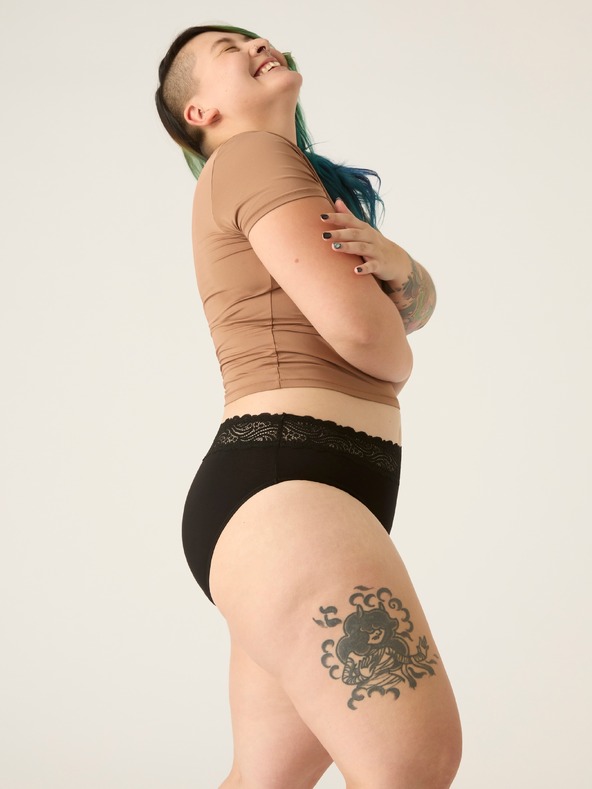 Modibodi Menštruačné nohavičky Modibodi Sensual Hi-Waist Bikini Moderate-Heavy