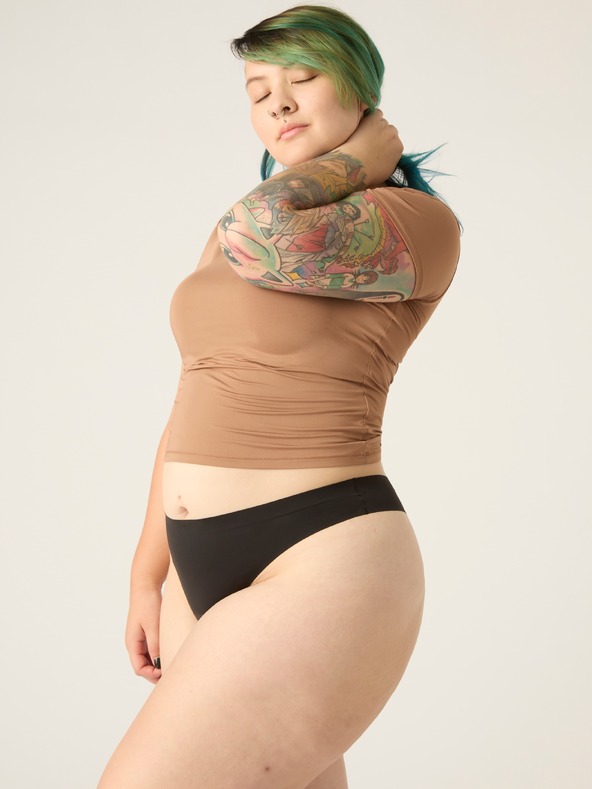 Modibodi Menštruačné nohavičky Modibodi Seamfree Thong Light-Moderate