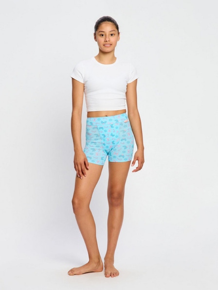 Modibodi Sada dvoch - dievčenské menštruačné nohavičky na spanie Modibodi Teen Sleep Short Super Happy Holiday Multi