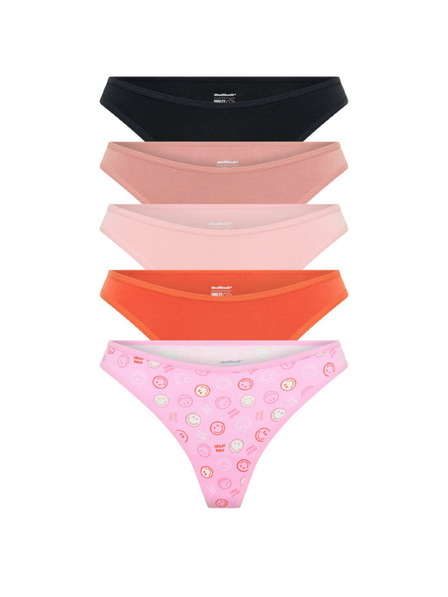 Modibodi Sada piatich - menštruačný tanga Modibodi Happy Place Multi