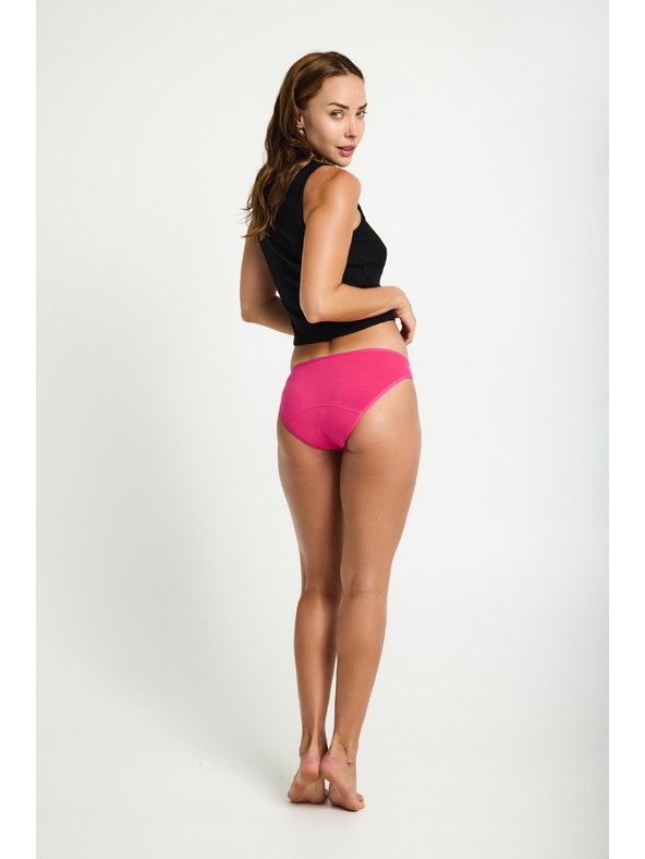 Modibodi Menštruačné nohavičky Modibodi Basic Mid-Rise Brief Moderate-Heavy Fandango Pink
