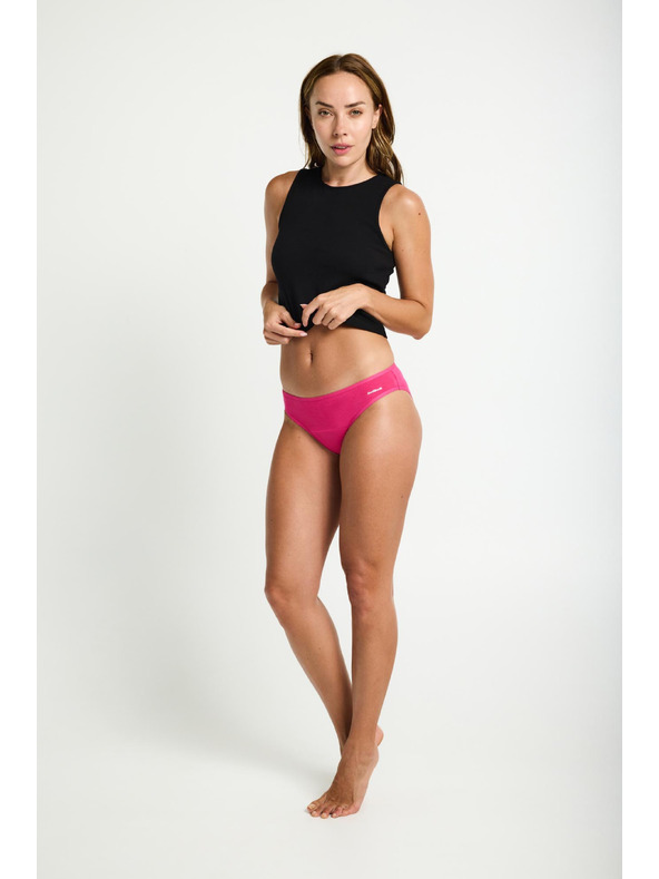Modibodi Menštruačné nohavičky Modibodi Basic Mid-Rise Brief Moderate-Heavy Fandango Pink