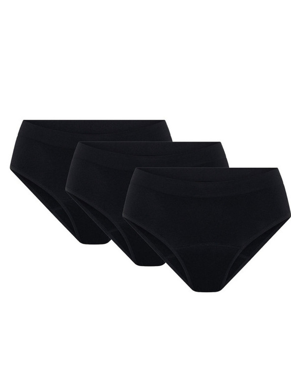 Modibodi Sada troch - menštruačné nohavičky Modibodi Soft Stretch Seamless Bikini Brief Moderate