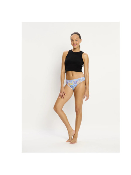 Modibodi Menštruačné nohavičky Modibodi Classic Bikini Super Happy Daisy Blue