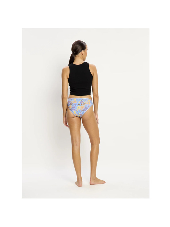 Modibodi Menštruačné nohavičky Modibodi Classic Bikini Super Happy Daisy Blue