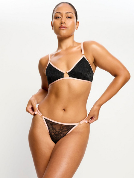 Modibodi Menštruačný tanga Modibodi Bliss Thong Light Jet Black