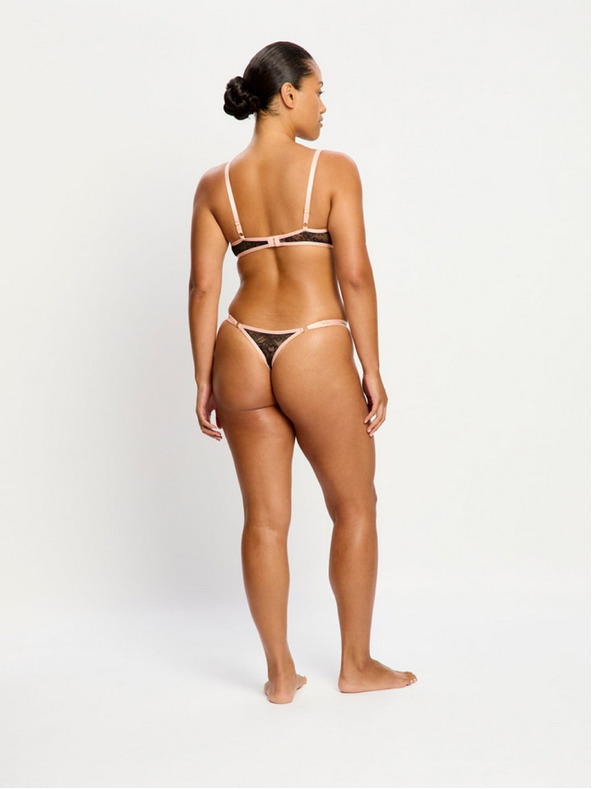 Modibodi Menštruačný tanga Modibodi Bliss Thong Light Jet Black