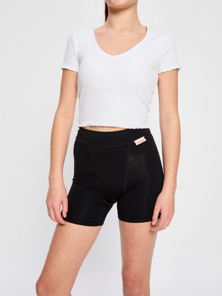 Modibodi Sada dvoch - dievčenské menštruačné nohavičky na spanie Modibodi Teen Sleep Short Super Black