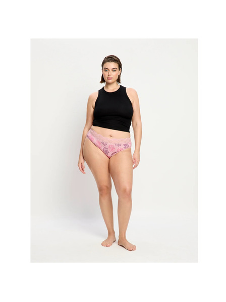 Modibodi Menštruačné nohavičky Modibodi Sensual Hi-Waist Bikini Moderate-Cassia Pink