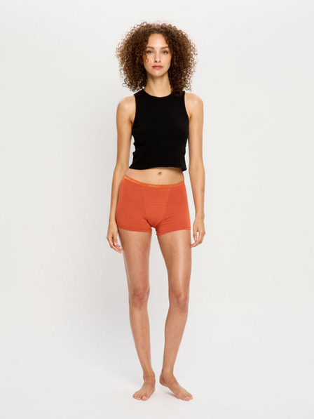 Modibodi Menštruačné nohavičky Modibodi Classic Boyshort Super Burnt Brick