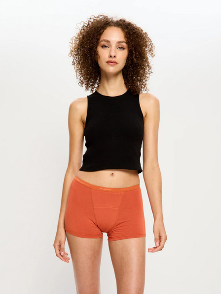 Modibodi Menštruačné nohavičky Modibodi Classic Boyshort Super Burnt Brick