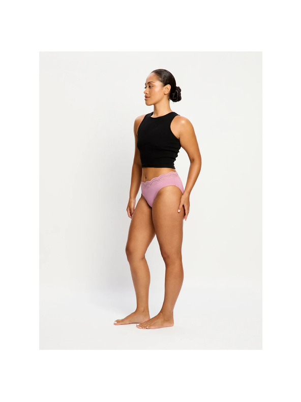Modibodi Menštruačné nohavičky Modibodi Sensual Hi-Waist Bikini Light Dusky Orchid