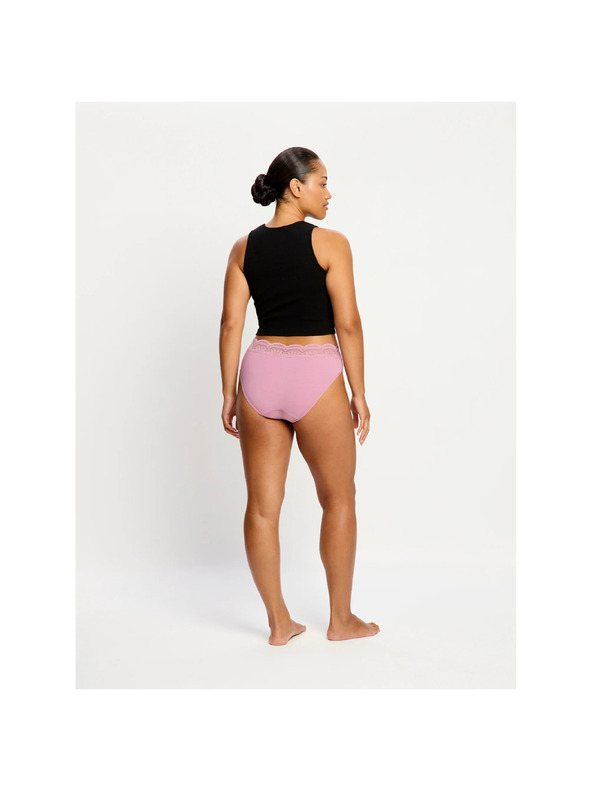 Modibodi Menštruačné nohavičky Modibodi Sensual Hi-Waist Bikini Light Dusky Orchid