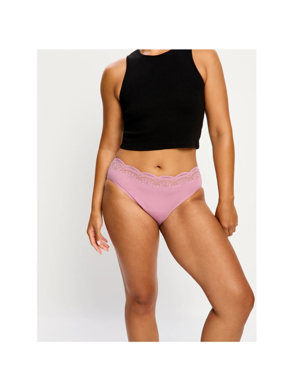 Modibodi Menštruačné nohavičky Modibodi Sensual Hi-Waist Bikini Light Dusky Orchid