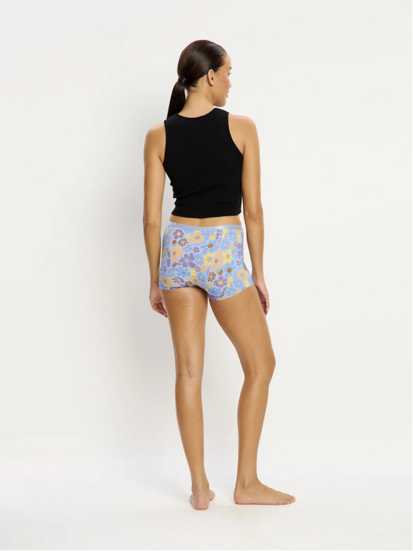 Modibodi Menštruačné nohavičky Modibodi Classic Boyshort Moderate Happy Daisy Blue