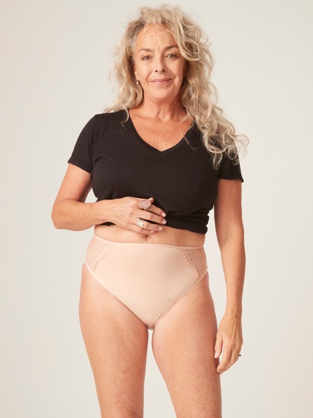 Modibodi Menštruačné nohavičky Modibodi Sensual French Cut Moderate-Heavy Beige