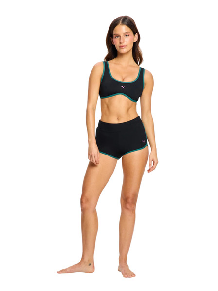 Modibodi Menštruačné plavky Puma & Modibodi Short Super Black Orchid spodný diel