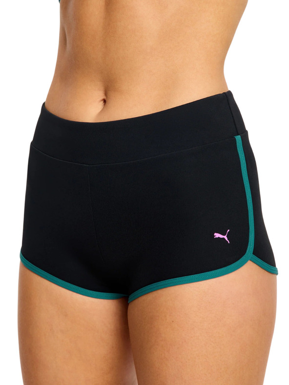 Modibodi Menštruačné plavky Puma & Modibodi Short Super Black Orchid spodný diel
