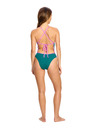 Modibodi Menštruačné plavky Puma & Modibodi Deep Plunge One Piece Super Emerald Ice