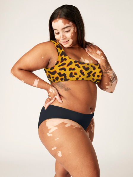 Modibodi Menštruačné plavky Modibodi Bikini Brief Black Animal komplet