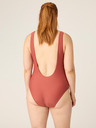 Modibodi Menštruačné plavky Modibodi High V Neck One Piece Sahara Red