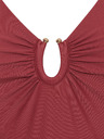 Modibodi Menštruačné plavky Modibodi High V Neck One Piece Sahara Red